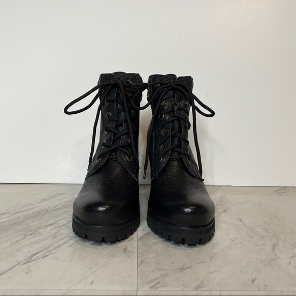 New! Kelsi Dagger Brooklyn Trek Lace Up Heeled Bootie 10 - Picture 2 of 14